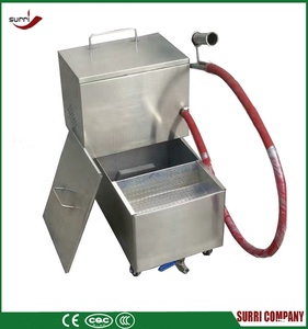 Nouveau chariot filtrant à <span class=keywords><strong>huile</strong></span> de cuisson portable SURRI en acier inoxydable 33L pour <span class=keywords><strong>friteuse</strong></span> <span class=keywords><strong>avec</strong></span> une efficacité de 99% - Product Image 4