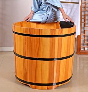 Baignoire en bois personnalisé, livraison gratuite depuis l'usine, baignoire ronde en bois, bon marché, cypress, vente en gros - Product Image 2