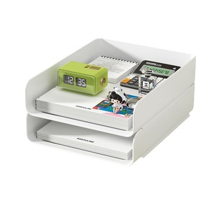 A4 <b>File</b> Organizer Desktop Storage <b>Box</b> Vertical PET Material 3 Tier Drawer Style Office Desk Organizer for Papers and Stationery - Product Image 4