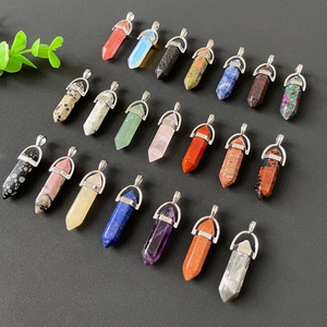 Оптовая продажа, подвеска с двойным шестигранным кулоном - Product Image 1