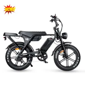 Nouveau OUXI V8 avec siège arrière 20 pouces 48v 250-1500W gros pneu vélo électrique Bicicleta Electrica Ebike/vélo électrique de ville