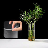 Vase et porte-bougie en verre épais de style Art déco moderne pour la décoration de table de mariage, de festival ou de maison - Durable, fait main, différentes tailles