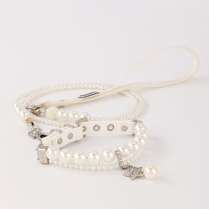 <span class=keywords><strong>Collar</strong></span> Ajustable para Perros Pequeños y Medianos, Ecológico, de Nailon y Cuero, con Colgante de Diseño Sólido, Estilo Simple para Pasear y Entrenar - Product Image 4