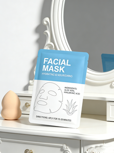 Sac de rangement pour masque facial de forme personnalisée, emballage jetable, organisateur de maquillage de voyage, pochette en plastique réutilisable, soins de la peau, cosmétiques - Product Image 6