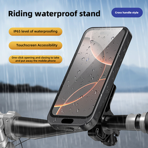 Soporte impermeable para teléfono, estilo espejo retrovisor, IP65, pantalla táctil accesible para bicicleta eléctrica, material ABS - Product Image 1