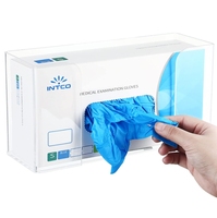 Boîte à gants murale en acrylique transparent sur mesure, vente chaude en usine