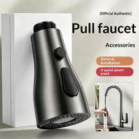 Tête de rechange pour robinet de cuisine extractible, design moderne et minimaliste, anti-éclaboussures, pressurisé (0,5 MPa), accessoire de cuisine