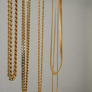 Aretas-Cadena de serpiente de acero inoxidable, collar, Gargantilla, cadena cubana, resistente al agua, no empañado, chapado en oro, Miami - Product Image 4