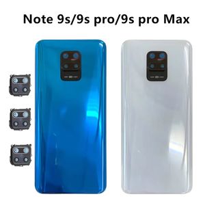 Cubierta de Batería para Redmi <span class=keywords><strong>Note</strong></span> <span class=keywords><strong>9s</strong></span>, Panel Trasero de Vidrio con Diseño de Barra, Carcasa Trasera con Lente para 9 Pro y 9 - Product Image 2