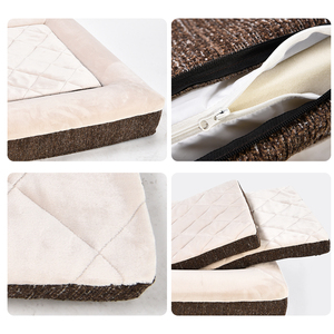 Cama para perro impermeable de espuma viscoelástica personalizada, colchón de <span class=keywords><strong>4</strong></span> lados, sofá para mascotas, cama de lujo ortopédica sólida de espuma viscoelástica para mascotas - Product Image 5