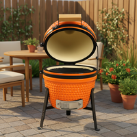 Auplex Fabricant de Barbecues au Charbon de Bois Kamado, Grills en Céramique de 13 à 27 Pouces, Fumeurs et Barbecues d'Extérieur