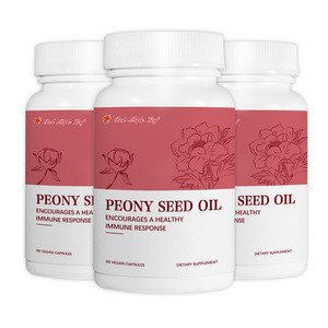 Cápsulas de Aceite de Semilla de Peonía China - ALA Omega 3 para la Salud del Corazón y el Cerebro, a Granel, Listo para Enviar - Product Image 1