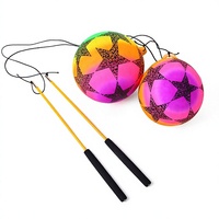 Pelota de Fitness de Plástico con Efecto Arcoíris, Juguete Inflable para Niños y Adolescentes, para Ejercicios de Fortalecimiento de Hombros al Aire Libre, Cuadrada