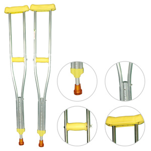 Accessoires médicaux aide à la marche pour personnes âgées, béquilles coudées en aluminium en acier inoxydable - Product Image 1