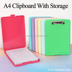 Porte-documents en plastique SUNSHING, boîte de classement de magazines, organiseur de documents, conteneur de classement de bureau, porte-documents pliable avec porte-stylo - Product Image 3