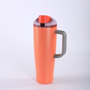 Unisex Minimalist 40oz <b>Travel</b> Stainless Steel <b>Small</b> Car Coffee <b>Mug</b> With Handle - Product Image 5