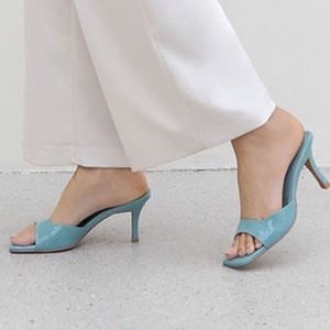 Custom Logo Elegant Formal Shoes High Heel Shoes Slippers Stiletto Heel Women Heeled <b>Sandals</b> - Product Image 4