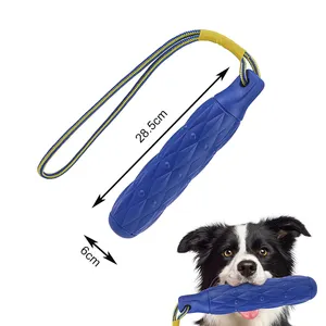 2024 Sommer EVA Fetch Stick Chase Hundesspielzeug langlebiges interaktives Kauspielzeug für Training Outdoor-Aktivitäten schwimmende Hundespülung-Spielzeug