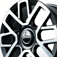 Jantes en alliage noir usinées sur mesure de 16 à 24 pouces, 5 trous, 5x112, 5x120 pour Range Rover Defender, Land Rover Discover, Toyota Prado