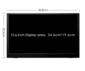 Monitor de juegos portátil superfino, pantalla táctil multitáctil de 15,6 pulgadas, 1920x1080, con X-BOX/PS4 - Product Image 3