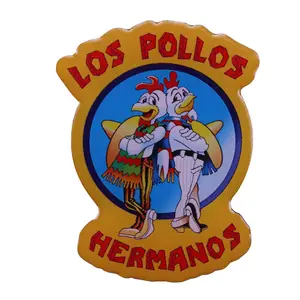 Breaking Bad Los Pollos poulet cuit Badge épingle de revers drôle avec pochette papillon