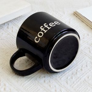 Custom Black Ceramic Mug Speckled Coffee Cup Personalized logo - Product Image 3