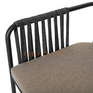 Chaises de jardin modernes en corde Ollie pour patio, balcon et extérieur - Product Image 6
