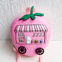 Nouveau Sac à Dos Scolaire Printemps 2026 pour Maternelle, Motif Fraise, pour Garçons et Filles