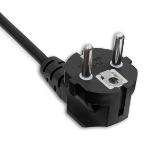 Cable de Extensión de Corriente con Enchufe de 3 Pines Estándar EU VDE IEC 16A para Uso en Computadoras y Electrodomésticos, 1m 1.5m, Conductor 100% Cobre, PVC/Goma - Product Image 2