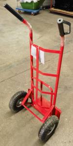 150 किलोग्राम भार क्षमता फोल्डेबल संलग्न औद्योगिक भारी शुल्क स्टेनलेस स्टील सैक ट्रक हैंड ट्रॉली को ओम से गोदाम के उपयोग के लिए - Product Image 6