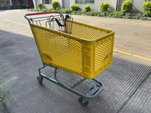 Carrito de Compras de Plástico de 180L con Recubrimiento en Polvo <span class=keywords><strong>EL</strong></span> RANCHO, Estilo Americano - Product Image 4