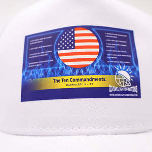 Tùy chỉnh thăng hoa thêu logo in Mũ Trắng Mũ bóng chày - Product Image 5