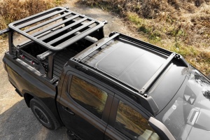 Giá đỡ mái xe cho 2023 2024 <span class=keywords><strong>2025</strong></span> Ford Ranger T9 mái Đường ray chéo thanh nhôm thanh ngang vận chuyển hàng hóa hành lý xe mái giá - Product Image 2