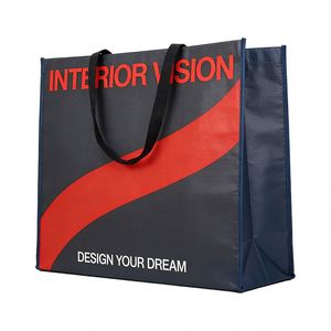 Reusable Packaging Polypropylene Laminated Woven Shopping Tote Rpet Pp <b>Bag</b> With Custom Logo - Product Image 1