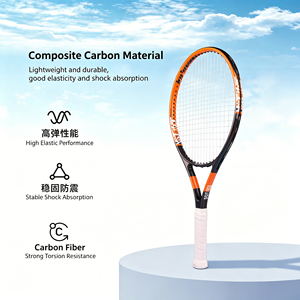 Raquette de tennis pour femme en carbone composite durable, vente en gros d'usine, avec surgrip confortable pour débutantes, entraînement, look sport féminin - Product Image 3