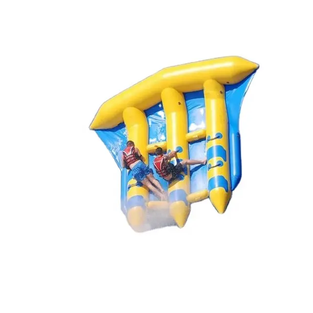 Inflatable Flyfish 6 Person Banana Boat / Inflatable Banana Rubber Boat / Inflatable Banana Boat Floating Water Toy For Sale