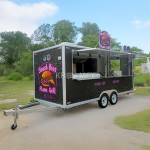 2025 Mobile Concession Fast Trailer Chinese Retro Deep Fryer Truck Street Food Cart Australia Outdoor Caravan For <b>Sale</b> - Product Image 1