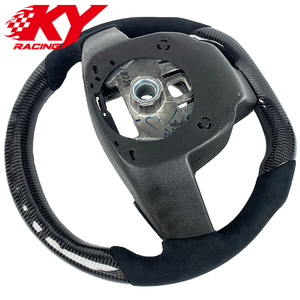 Volante personalizado de fibra de carbono con revestimiento de gamuza negra y LED RPM, compatible con Cadillac CTS, CTS-V, ATS, XTS, ATS-V, CT6 - Product Image 3