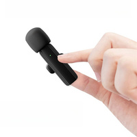 Mikrofon Lavalier nirkabel 3 in 1, untuk ponsel IOS/tipe-c dan perangkat Audio 3.5mm mendukung penggunaan saat pengisian daya