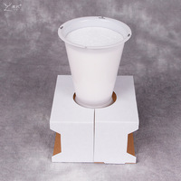 Boîte d'emballage personnalisée de transport de fleurs fraîches en papier ondulé Boîte de transport de plantes pour bouquet de roses pour fleur