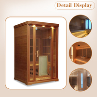 Nouvelle Arrivée - Promotion Exceptionnelle : Sauna Infrarouge Pliant Moderne pour 6 Personnes, Extérieur, Alimenté par Énergie Solaire, en Bois Massif, Taille Personnalisable