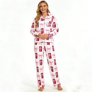 Beefey 2025 Set <span class=keywords><strong>Pigiama</strong></span> da Donna in Due Pezzi a Maniche Lunghe, Morbido, Personalizzabile, in Bambù Organico - Product Image 3