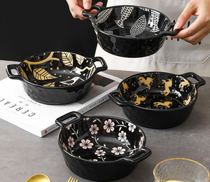 Ensemble d'assiettes de cuisine japonaise vaisselle de table bols en céramique vaisselle pour restaurants luxe - Product Image 5