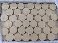 Tapas de rosca de 97 mm con cuello 89/400, tapa de madera de fresno biodegradable, marca ODM para tarros de crema, cierres y tapas de botellas premium