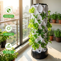 Tour de jardin empilable de qualité professionnelle, résistante aux intempéries, en polymère, installation sans outil, 45 poches, pour la ferme et la table