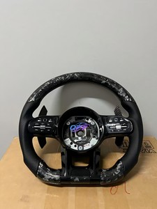 Volante de Cuero Compatible con <span class=keywords><strong>Mercedes</strong></span> Benz A35/A45/C63/C43/E53/E63/G63/G500/G55/AMG GT/GLE63 W223 - Product Image 2