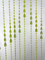 Rideau de perles acryliques en forme de goutte d'eau, coloré, pliable, translucide, design contemporain pour la maison, Noël, photos