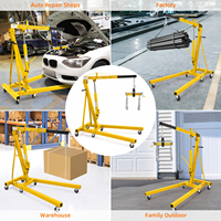 Mini-grue pliable hydraulique 2T 3T pour levage de moteurs, grue de levage robuste pour véhicules lourds