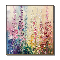 Peinture à l'huile florale vive peinte à la main sur toile Art mural floral de style classique