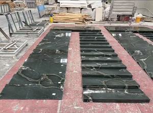 Green Island Cloud Marble - Natural Cloud Vein <strong>Stone</strong> Luxury Decorative Slab For Walls/Flooring/Countertops - Product Image 6